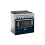 KitchenAid 36 in. Smart Commercial-Style Gas Range with 6 Burners - KFGC506JIB