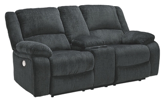 7650496 - Draycoll Power Reclining Loveseat with Console by Ashley