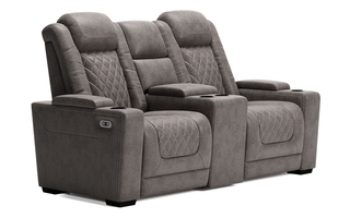 9300318 - HyllMont Power Reclining Loveseat  with Console by Ashley