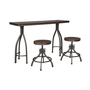 Odium Counter Height Dining Room Table and Bar Stools - Set of 3 by Ashley - D284-113