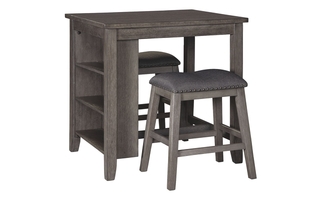 D388-113 - Caitbrook Counter Height Dining Room Table and Bar Stools (Set of 3) by Ashley
