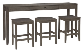 Caitbrook Counter Height Dining Room Table and Bar Stools - Set of 3 by Ashley - D388-223