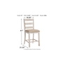 Skempton Counter Height Bar Stool by Ashley - D394-124