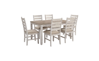Skempton Dining Room Table and Chairs - Set of 7 by Ashley - D394-425