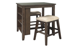D397-113 - Rokane Counter Height Dining Room Table and Bar Stools (Set of 3) by Ashley