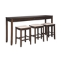 Rokane Counter Height Dining Room Table and Bar Stools - Set of 4 by Ashley - D397-223