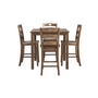 Hazelteen Counter Height Dining Room Table and Bar Stools - Set of 5 by Ashley - D419-223