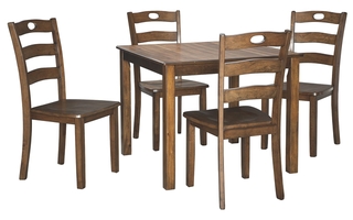 Hazelteen Dining Room Table and Chairs - Set of 5 by Ashley - D419-225