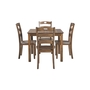 Hazelteen Dining Room Table and Chairs - Set of 5 by Ashley - D419-225