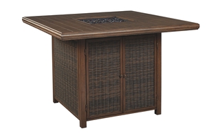 P750-665 - Paradise Trail Bar Table with Fire Pit by Ashley