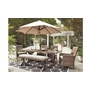 Beachcroft Dining Table with Umbrella Option by Ashley - P791-625