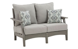 Visola Outdoor Loveseat with Cushion by Ashley - P802-835