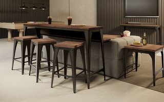Amisco «Upright» Counter Height Stool - AM 42564-26