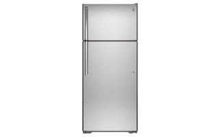 GE Energy Star 18 cu. ft. Top-Freezer Refrigerator - GTE18FSLKSS