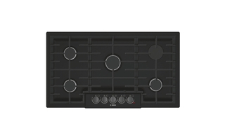 Bosch 800 Series Gas Cooktop 36 in. Black - NGM8646UC