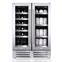 Wine Cell'R 38 bottles Wine Cellar 2 zone - WC38SSTBC5