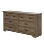 Versa 6-Drawer Double Dresser by South Shore