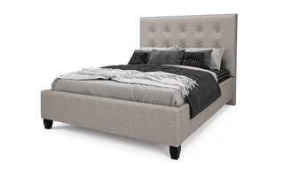 Complete Upholstered Bed King Size 78 in. by Beaudoin