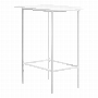 Home Bar White Top and Metal Spacesaver - 2376