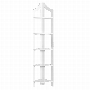 Bookcase White Corner Accent Bookcase - 2419