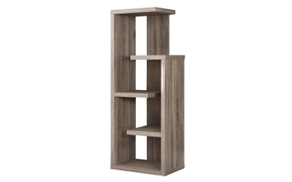 Bookcase Dark Taupe Accent Display Unit - 2467