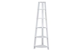 Bookcase White corner Accent etagere - 2496