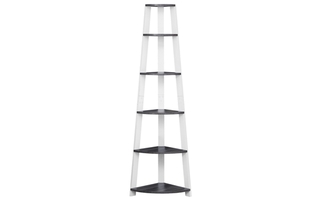 Bookcase Grey White corner Accent etagere - 2751