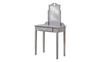 Vanity Grey Mirror and storage drawer - 3327