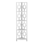 Bookcase White White Metal corner etagere - 3613