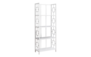 Bookcase White White Metal etagere - 3618