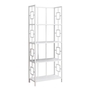 Bookcase White White Metal etagere - 3618