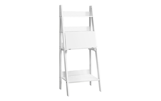 Computer Desk White ladder style - 7040