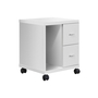 Office Cabinet White with 2 drawers on castors - 7055