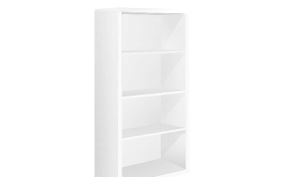 Bookcase White with adjusTable shelves - 7059