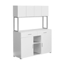 Office Cabinet White storage credenza - 7066