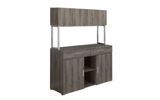 Office Cabinet Dark Taupe storage credenza - 7067