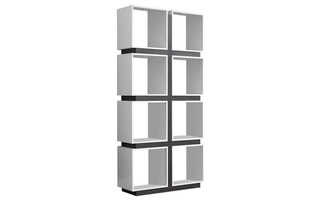 Bookcase White Grey - 7076