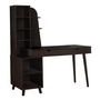 Computer Desk Espresso with bookcase - 7096