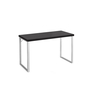 Computer Desk Espresso Silver Metal - 7153