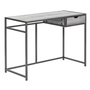 Computer Desk Grey Dark Grey Metal - 7217