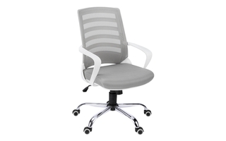 Office Chair White Grey mesh multi position - 7225