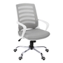 Office Chair White Grey mesh multi position - 7225