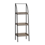 Bookcase Dark Taupe Black Metal - 7228