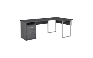 Computer Desk Grey left or right facing - 7257