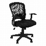 Office Chair Black mesh mid-back multi-position - 7265