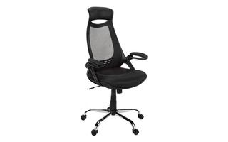 Office Chair Black mesh Chrome high-back executive - 7268