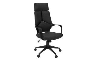 Office Chair Black Black Fabric high back executive - 7272