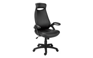 Office Chair Black leather-look multi position - 7276
