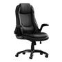 Office Chair Black leather-look high back executive - 7277