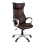 Office Chair Brown leather-look high back executive - 7289